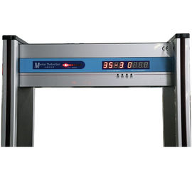 Stainless Steel Walk Through Metal Detector , Body Temperature Scanner MCD-200R